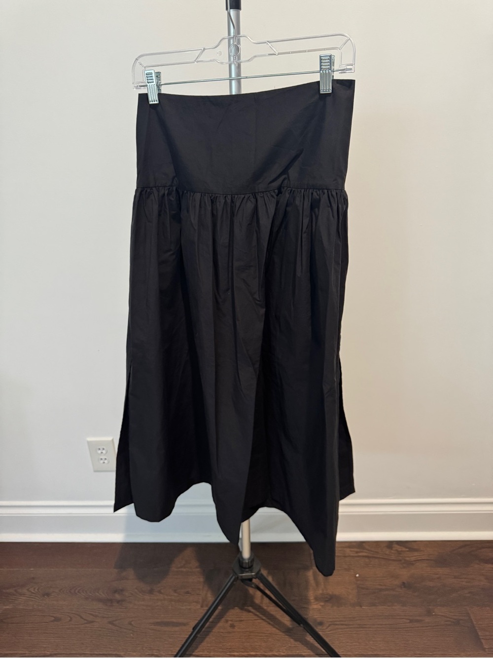 GAP Black A-Line Gathered Midi Skirt Set